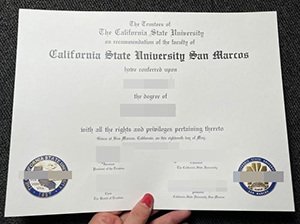 加州州立大学圣马科斯分校文凭-1