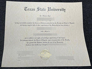 德克萨斯州立大学文凭-1