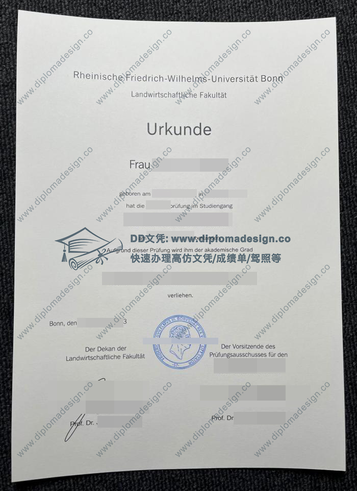 波恩大学毕业证