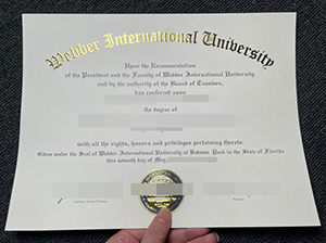 韦伯国际大学毕业证-1