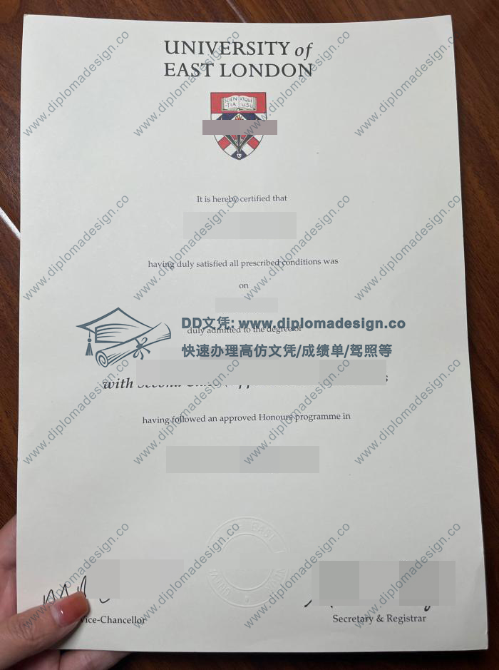 东伦敦大学毕业证