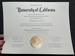 加利福尼亚大学尔湾分校文凭-1