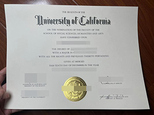加州大学默塞德分校文凭-1