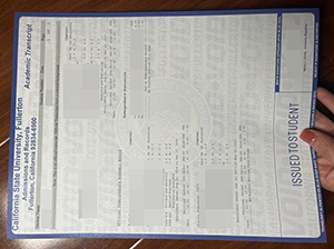 加州州立大学富勒顿分校成绩单-1