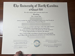 北卡罗来纳大学教堂山分校文凭-1