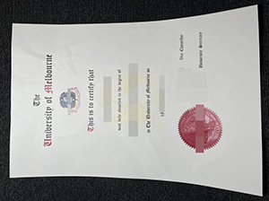 墨尔本大学毕业证-1
