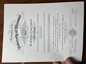 密苏里大学毕业证-1