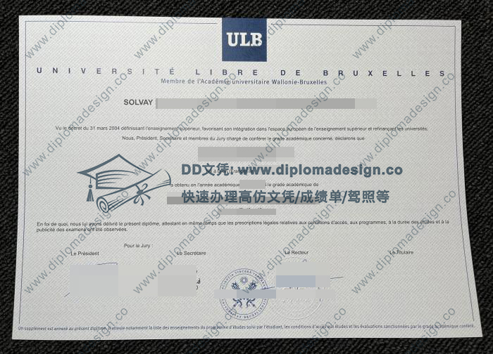 布鲁塞尔自由大学文凭