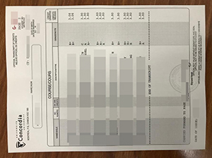 康考迪亚大学成绩单-1