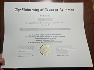 德州大学阿灵顿分校毕业证-1