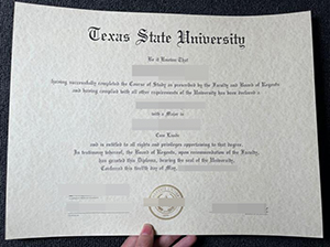 德州州立大学文凭-1