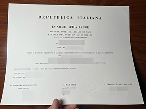 米兰理工大学文凭-1