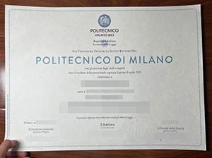 米兰理工大学毕业证-1