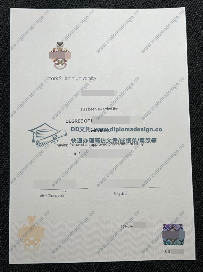 约克圣约翰大学文凭