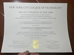 纽约城市技术学院毕业证-1