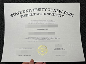 纽约州立大学帝国州立学院毕业证-1