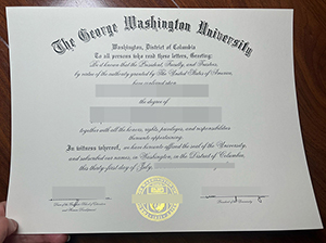 乔治·华盛顿大学文凭-1