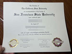 旧金山州立大学文凭-1