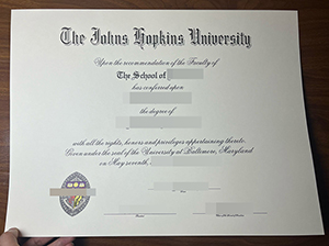 约翰斯·霍普金斯大学文凭-1