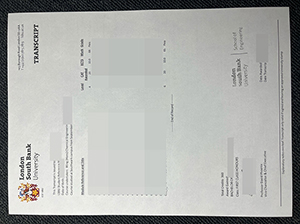 伦敦南岸大学成绩单-1