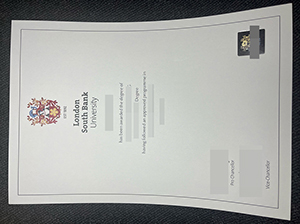 伦敦南岸大学毕业证-1