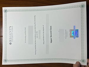 伦敦摄政大学毕业证-1