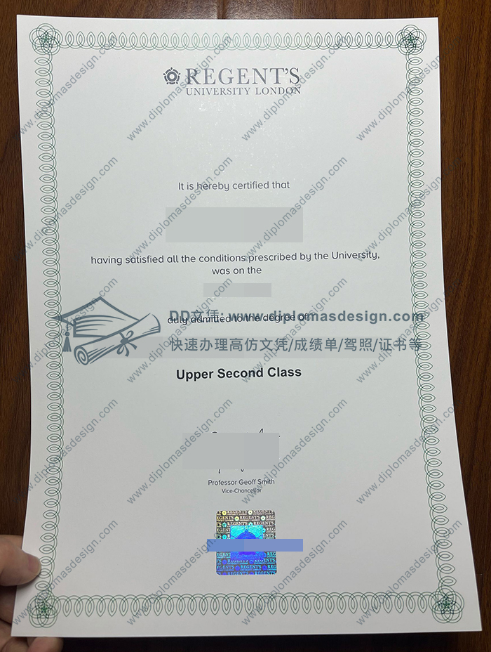 伦敦摄政大学毕业证
