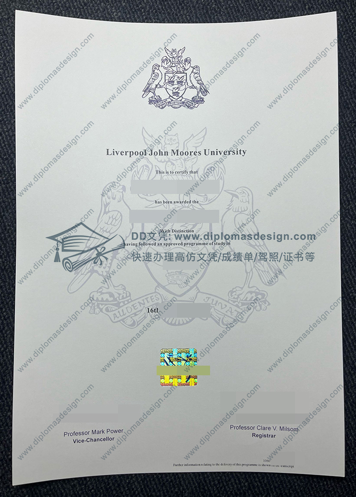 利物浦约翰摩尔大学文凭