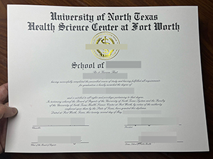 北德克萨斯大学沃思堡健康科学中心文凭-1