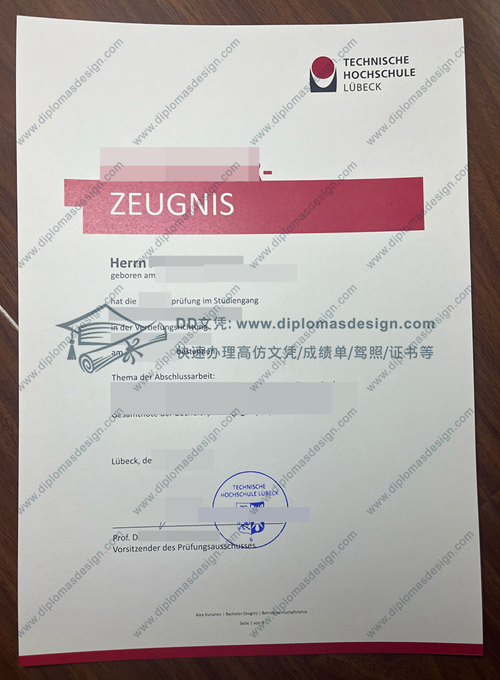 吕贝克应用技术大学成绩单