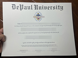 德保罗大学毕业证-1