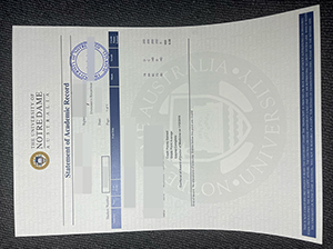 澳大利亚圣母大学成绩单-1