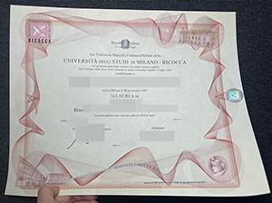 米兰比可卡大学毕业证-1