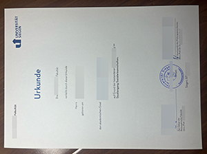 锡根大学文凭-1