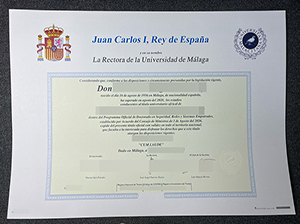 马拉加大学毕业证-1