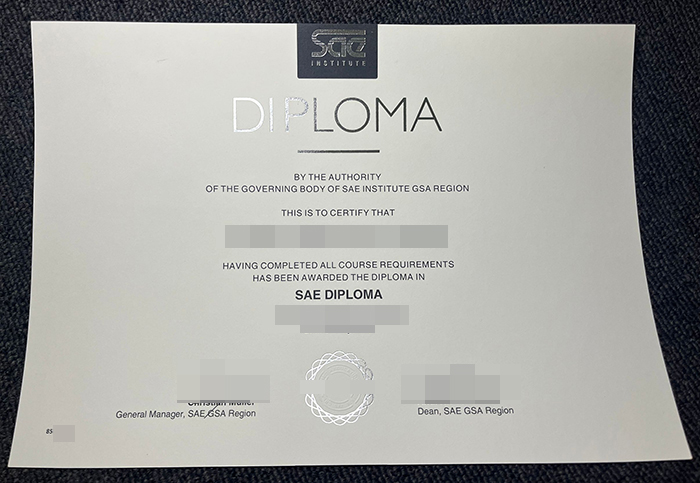 SAE学院毕业证-1