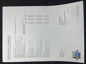 伯明翰城市大学成绩单-1