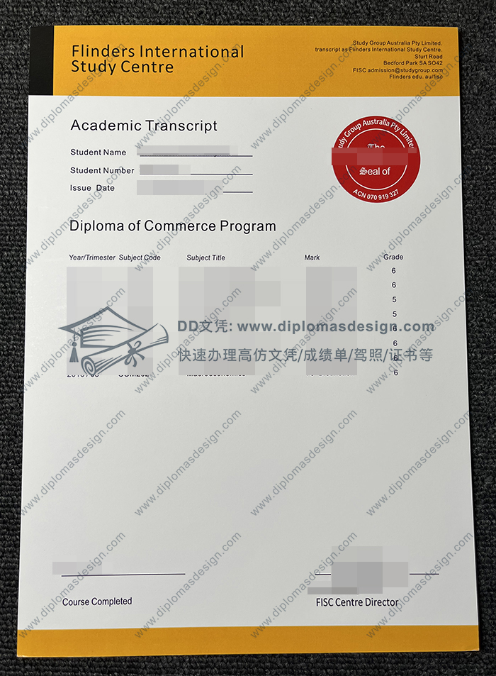 弗林德斯大学国际学习中心成绩单