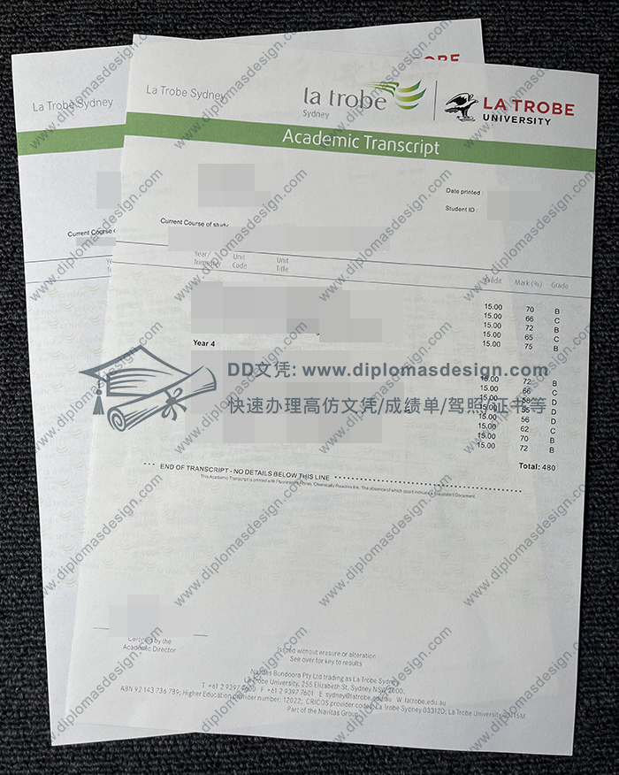 拉筹伯大学成绩单