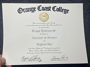 橙色海岸学院毕业证-1