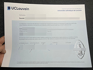 鲁汶大学毕业证-1