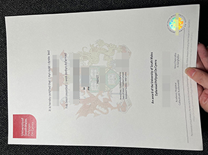 南威尔士大学毕业证-1