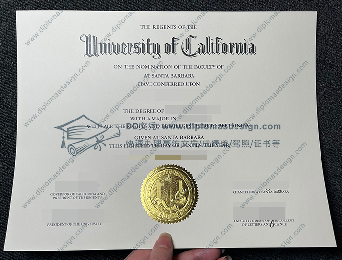 加州大学圣塔巴巴拉分校毕业证