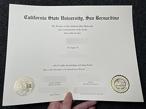 加州州立大学圣贝纳迪诺分校毕业证-1