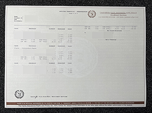 加州州立大学长滩分校成绩单-1