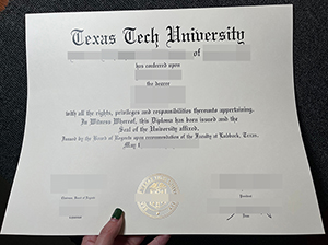 德克萨斯理工大学毕业证-1