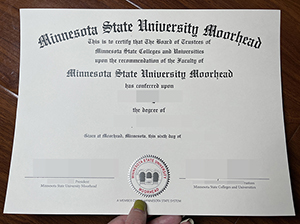 明尼苏达州立大学穆尔黑德分校文凭-1