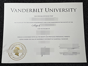 范德堡大学毕业证-1