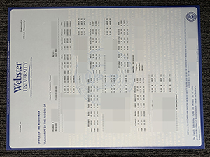 韦伯斯特大学成绩单-1