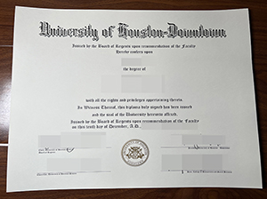 休斯顿大学唐敦分校毕业证-1